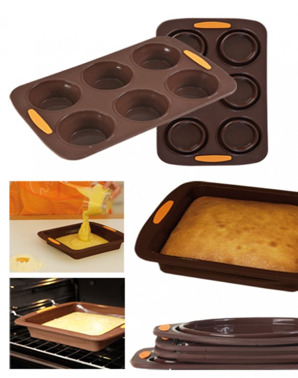 <img src=51306FLA08.jpg alt=Πτυσσόμενη Φόρμα Σιλικόνης για Muffins-Cupcakes>