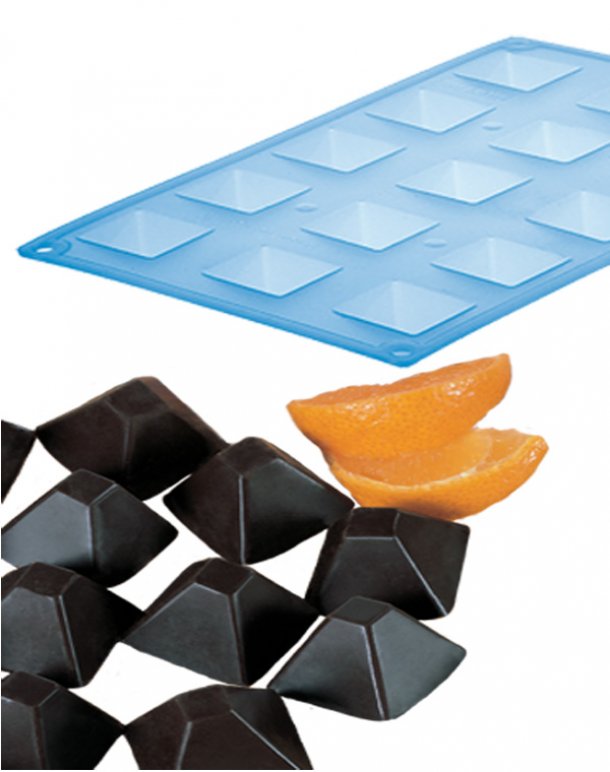 <img src=5651300013.jpg alt=Φόρμα Σιλικόνης Πυραμίδα 15Θ.>