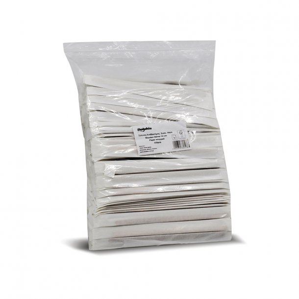 <img src=Ξύλινοι Αναδευτήρες Συσκευασμένοι Dolphin 1000 τεμ alt=Λευκή κούπα με καφέ και δίπλα της ο συσκευασμένος αναδευτήρας>