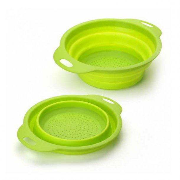<img src=Σουρωτήρι Σιλικόνης Plie για λαχανικά & ζυμαρικά alt=Πορτοκαλί και πράσινο χρώμα σε πολλές διαστάσεις>