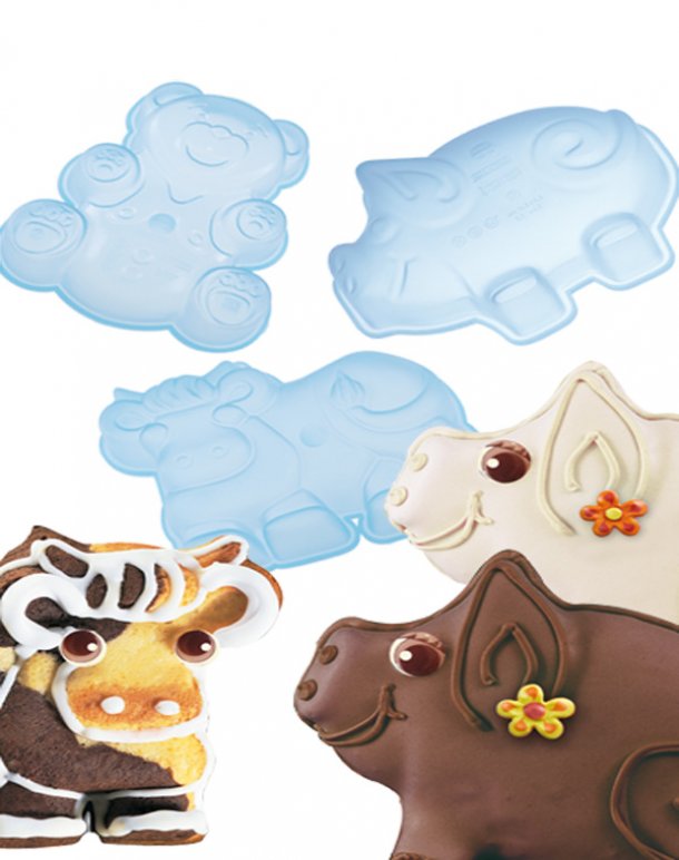 <img src=5651397ANI3.jpg alt=Φόρμα Σιλικόνης 3 Σετ Ζωάκια>