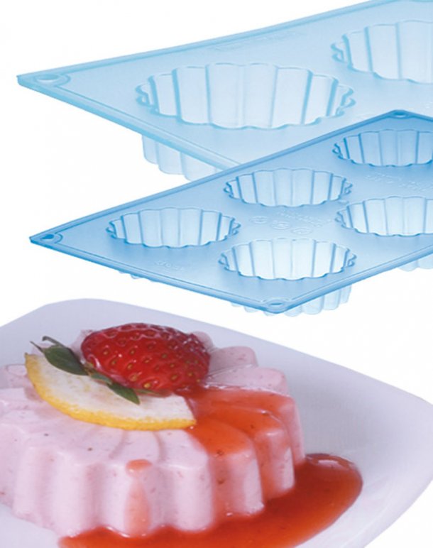 <img src=5651300045.jpg alt=Φόρμα σιλικόνης Λουλούδι 6 θέσεων>