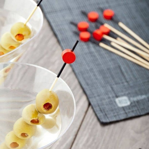 Καλαμάκια Bamboo (Sticks) Δίχρωμα Πλακέ Dolphin