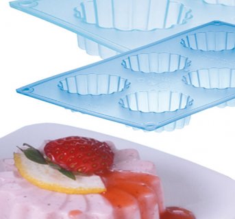 <img src=5651300045.jpg alt=Φόρμα σιλικόνης Λουλούδι 6 θέσεων>