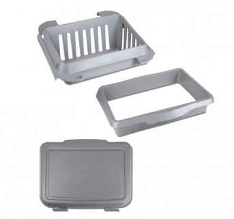 Base and lid for garbage bag