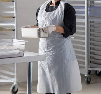Disposable aprons white 100 pcs