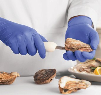 Γάντια Νιτριλίου Μπλέ Απουδράριστα 100 τεμ Practic