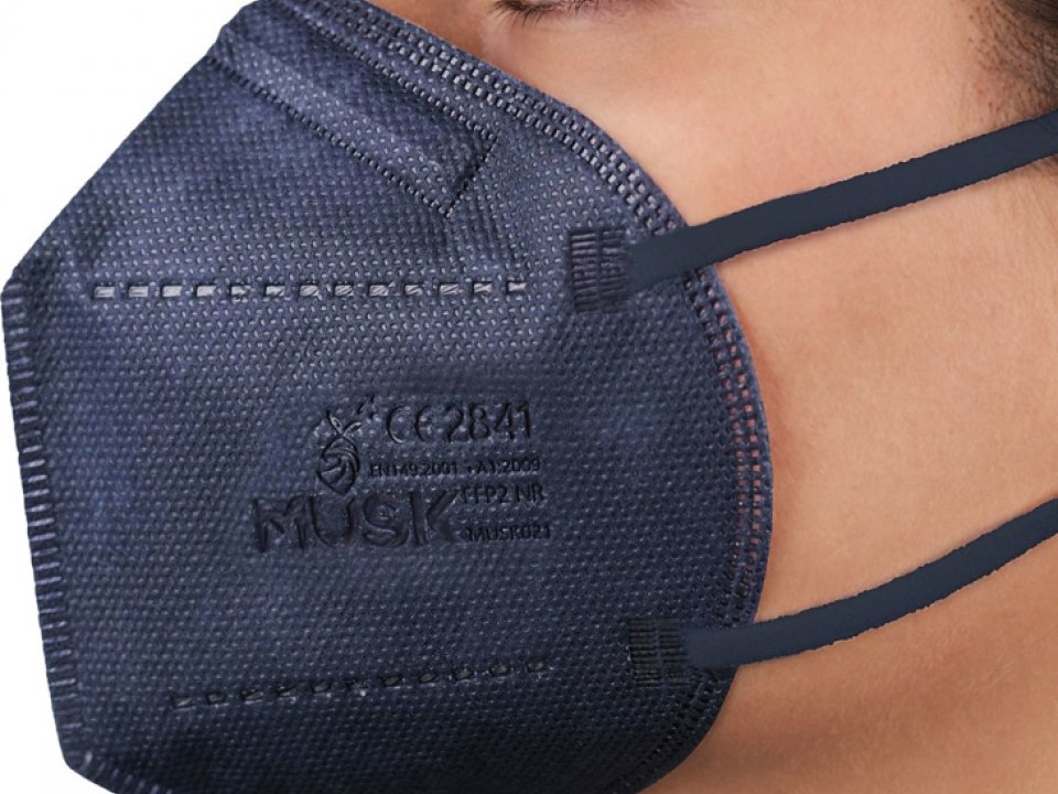 Blue Face Masks FFP2 NR 10pcs