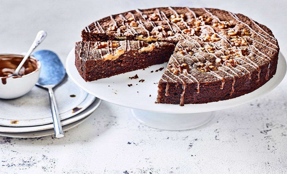 Συνταγή για κέηκ σοκολάτας με καρύδια